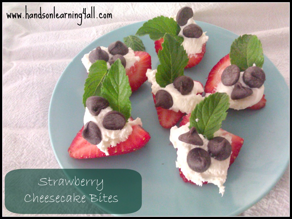 strawberry cheesecake bites