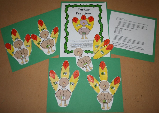 Fractions Turkey Set