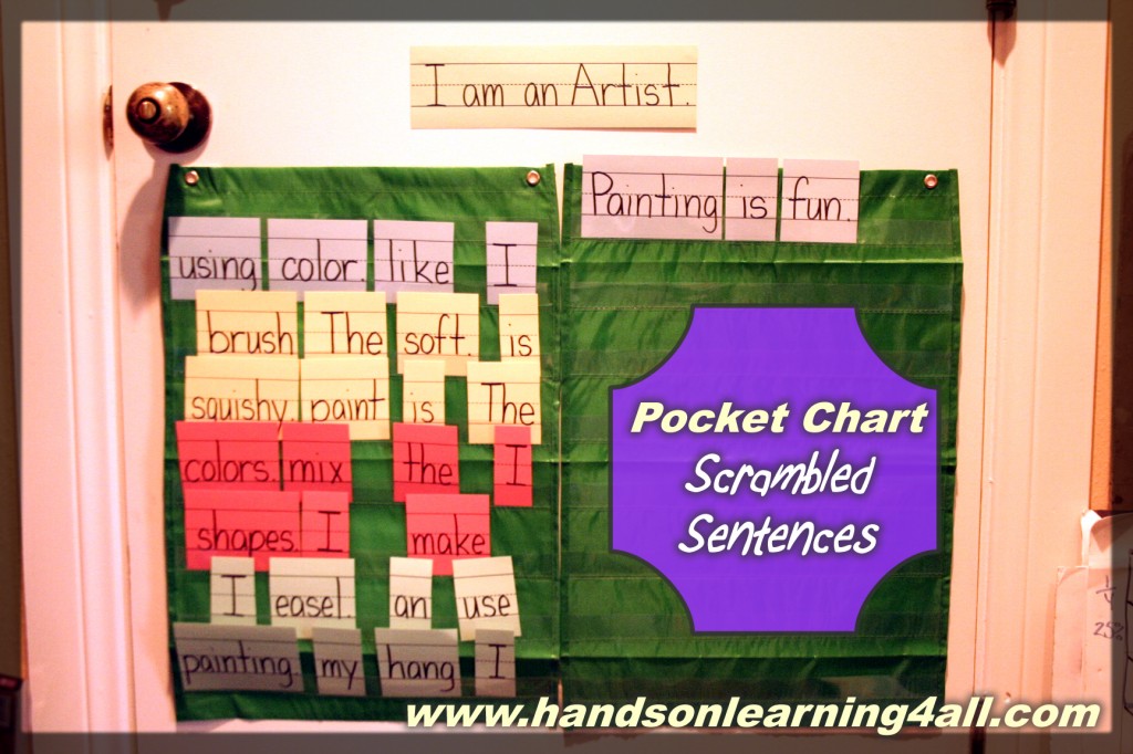 pocket chart scrambled sentences